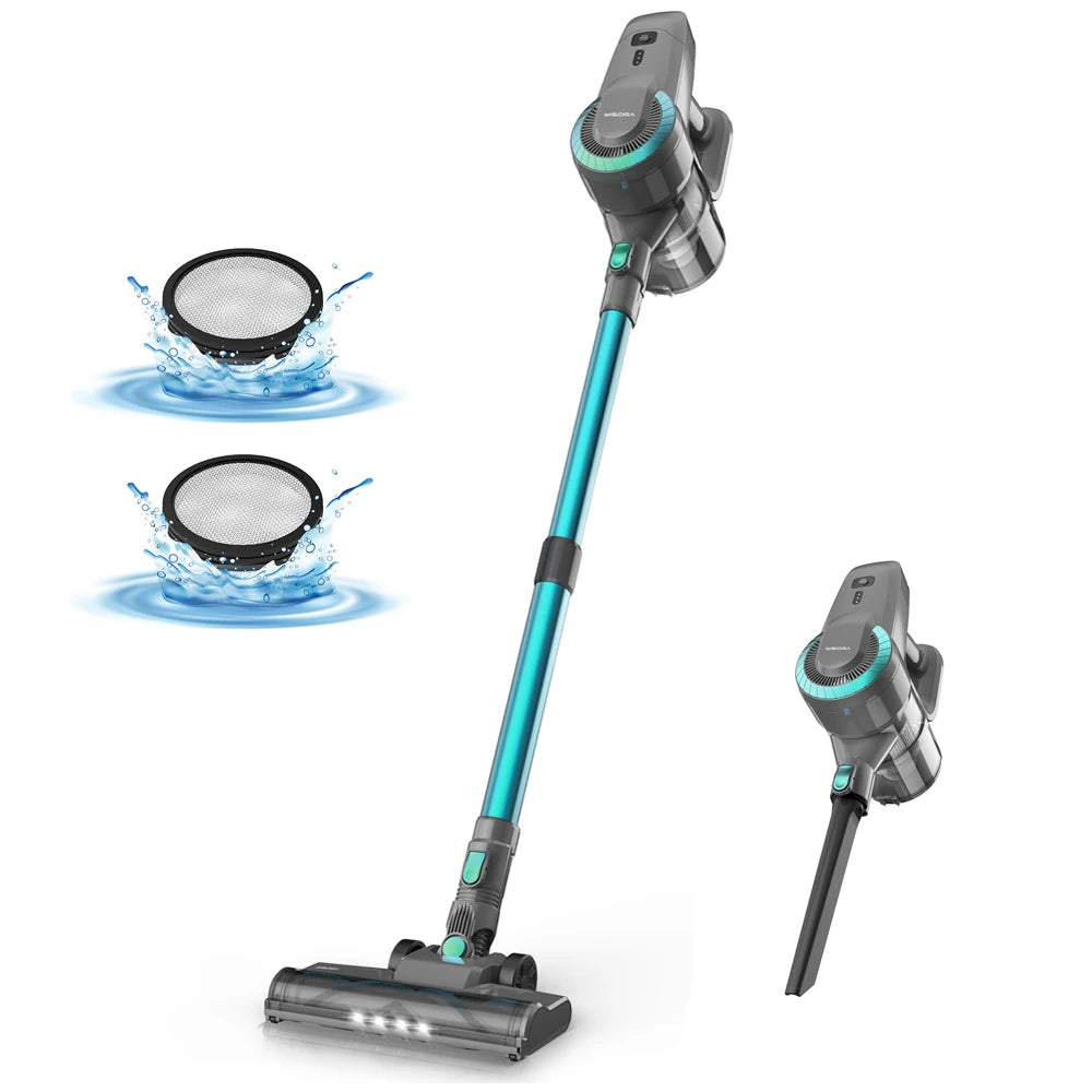 INSE YISORA N300 Cordless Upright Vacuum Cleaner For Carpets And Hard Floors