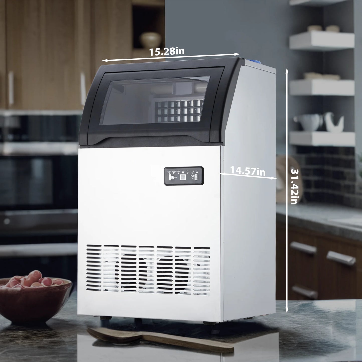 Acekool Commercial Ice Maker Machine With Led Control Panel