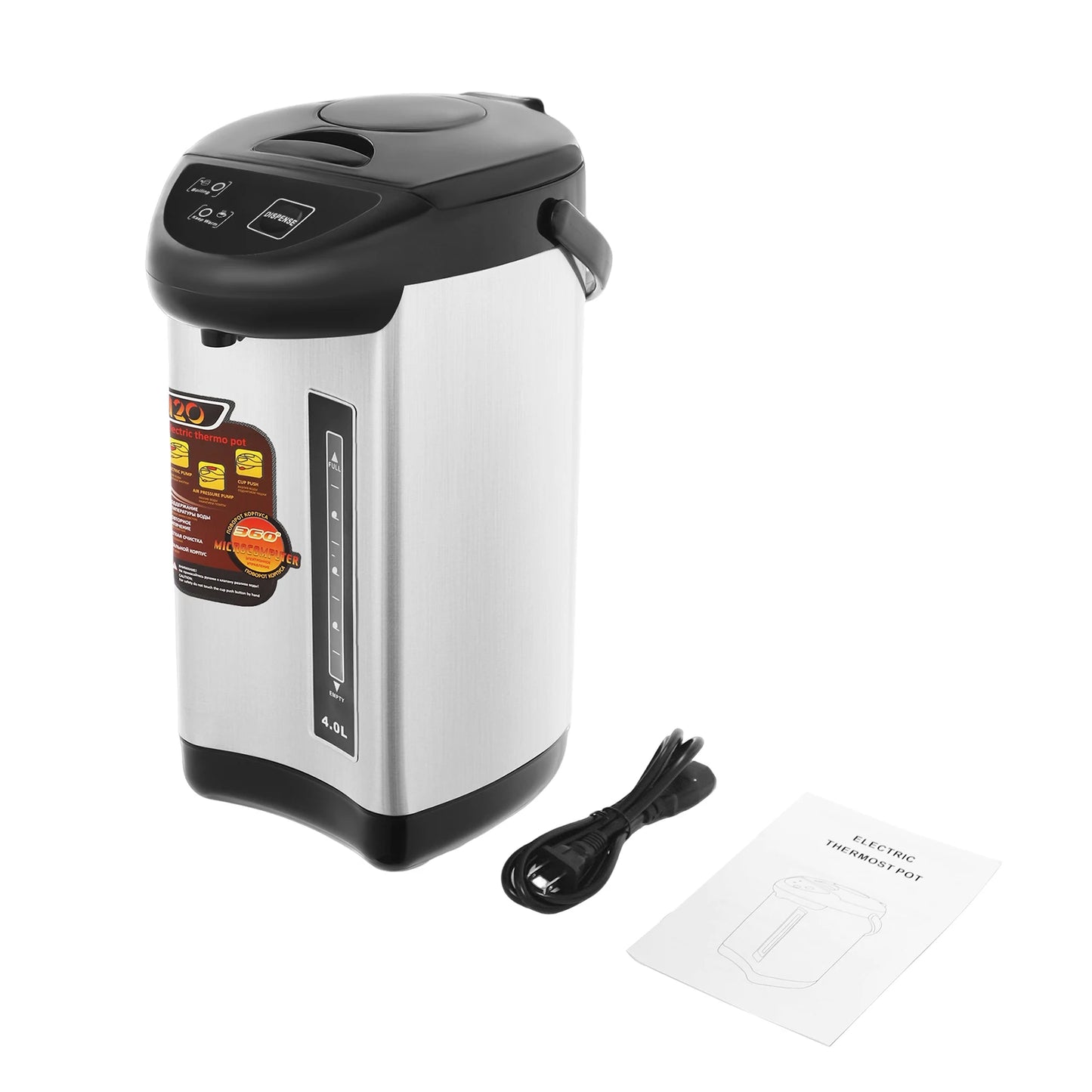 Electric Kettle 110V Stainless Steel 750W Auto Off Keep Warm