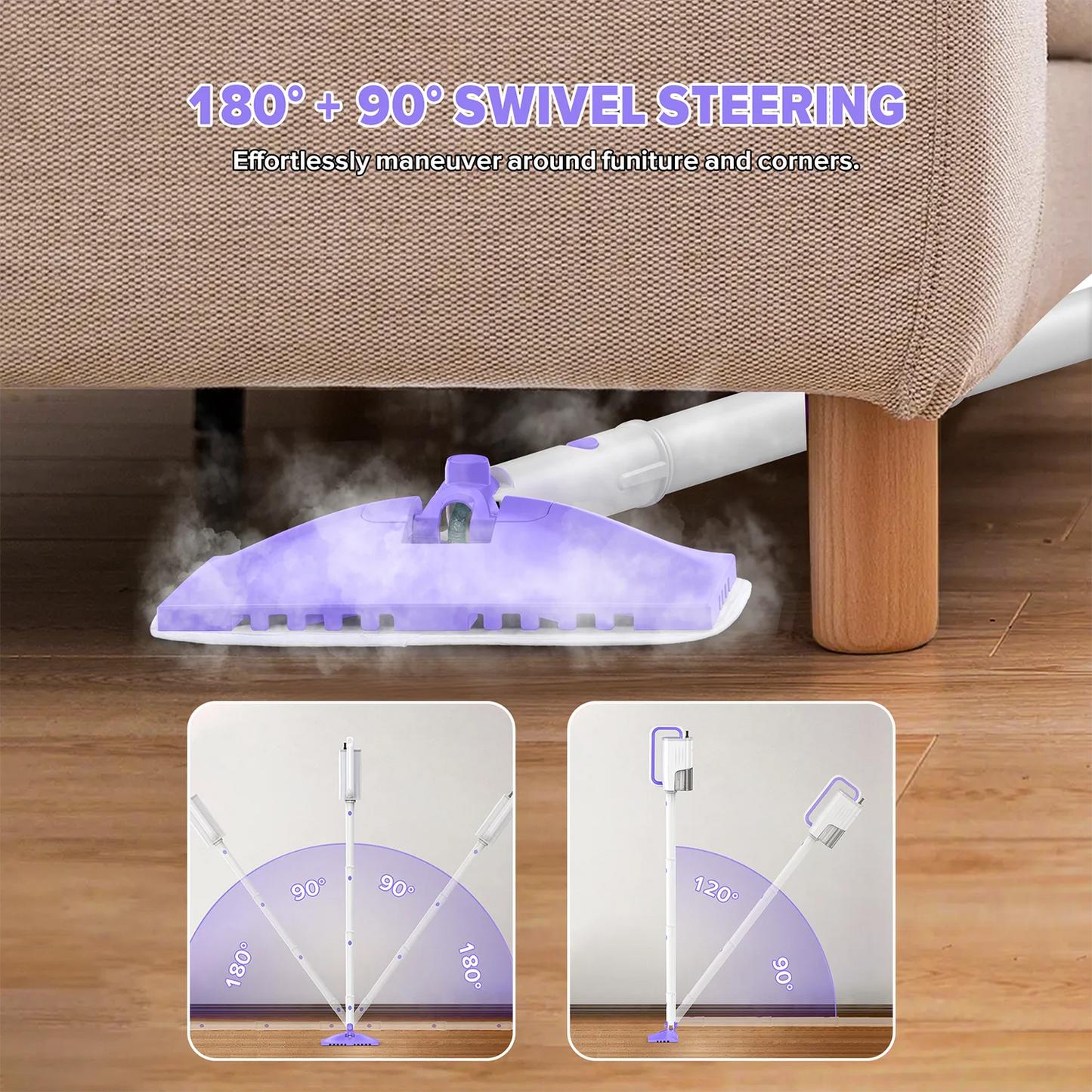 INSE F1 1200W Steam Mop Surface Cleaner For Deep Cleaning