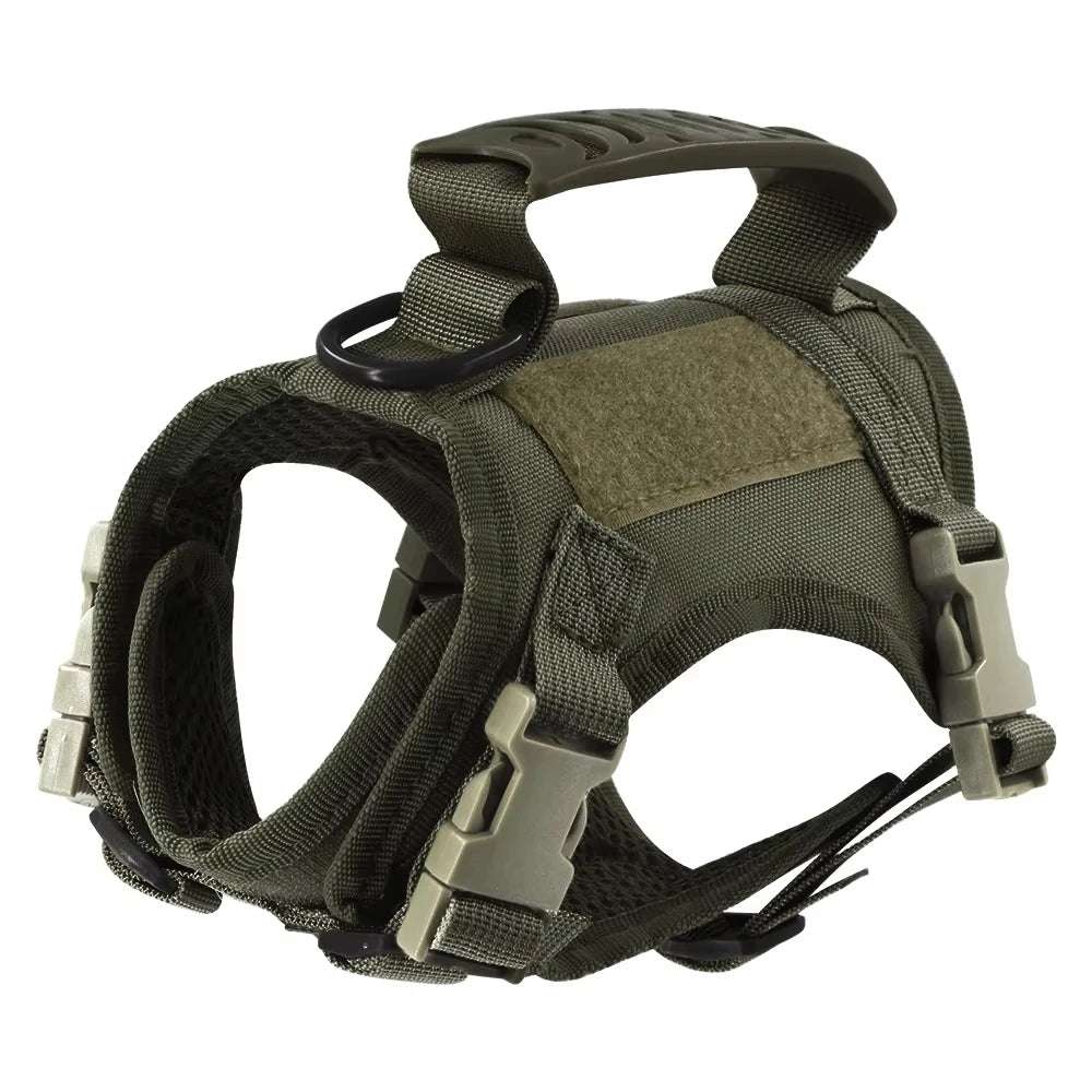 Tactical Cat Harness And Leash Set With Adjustable Straps For Pets