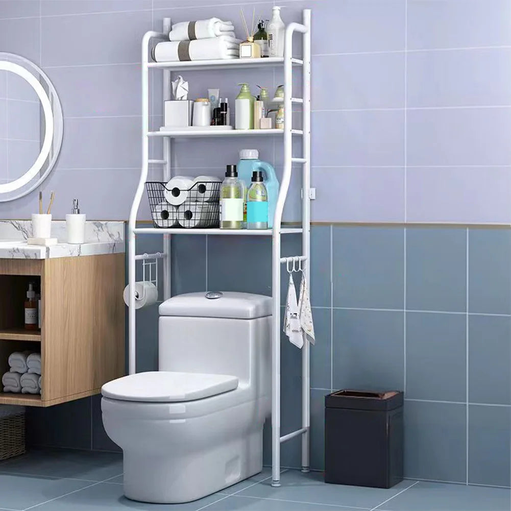 Studyset Over Toilet Storage Shelf Freestanding Removable Paper Holder