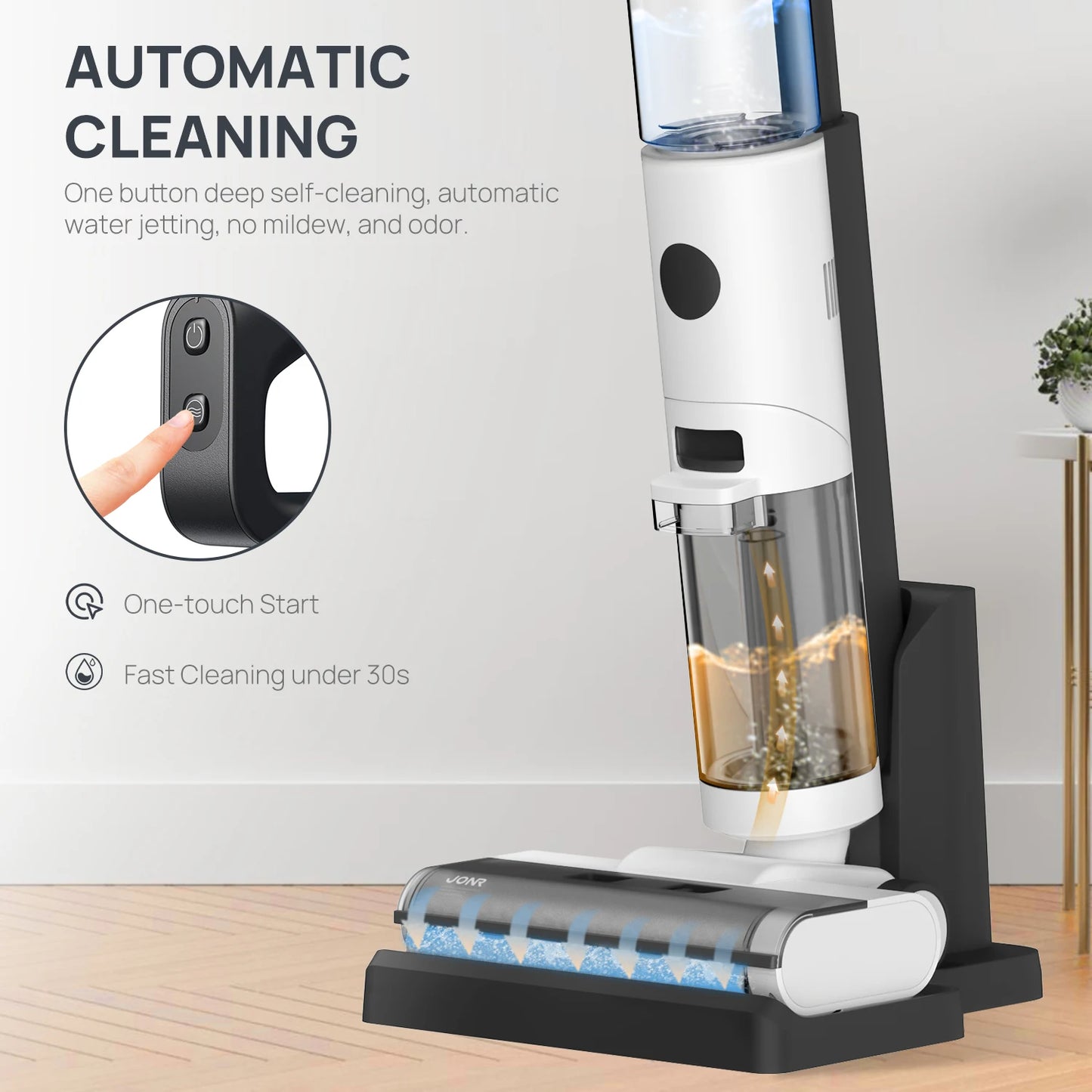 JONR ED12 Wet Dry Smart Vacuum Mop Cleaner Wireless