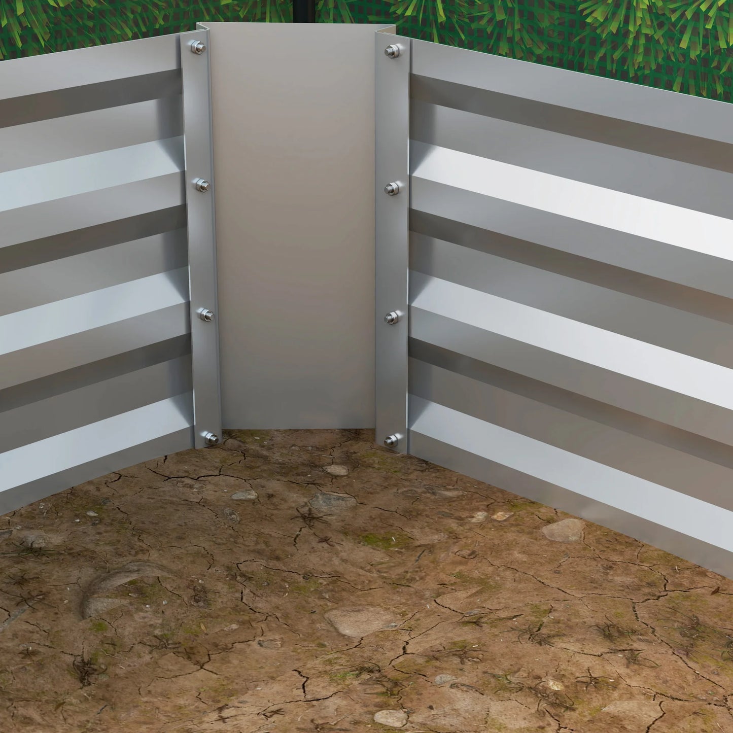 Outsunny Galvanized Raised Garden Bed With Mini Greenhouse Cover