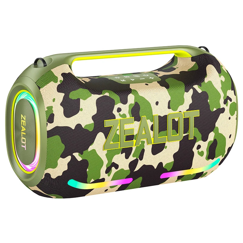 Zealot Ze41 Portable Waterproof Bluetooth Speaker Featuring 300W Stereo Sound