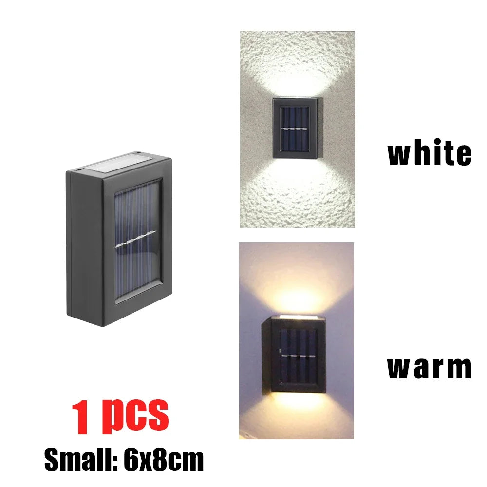 AlliLit Wall Solar Lights Outdoor LED Waterproof Garden Pathway