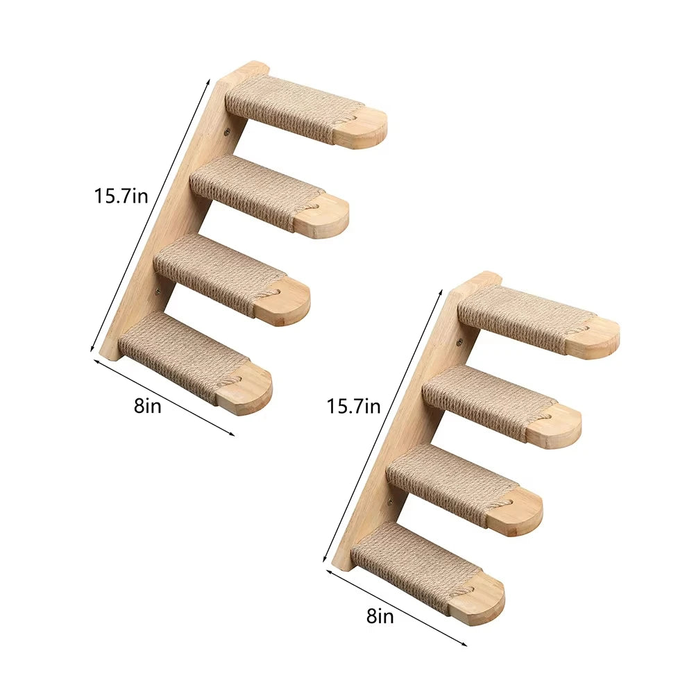 Wall Mounted Cat Roped Bridge With Sisal For Indoor Cats