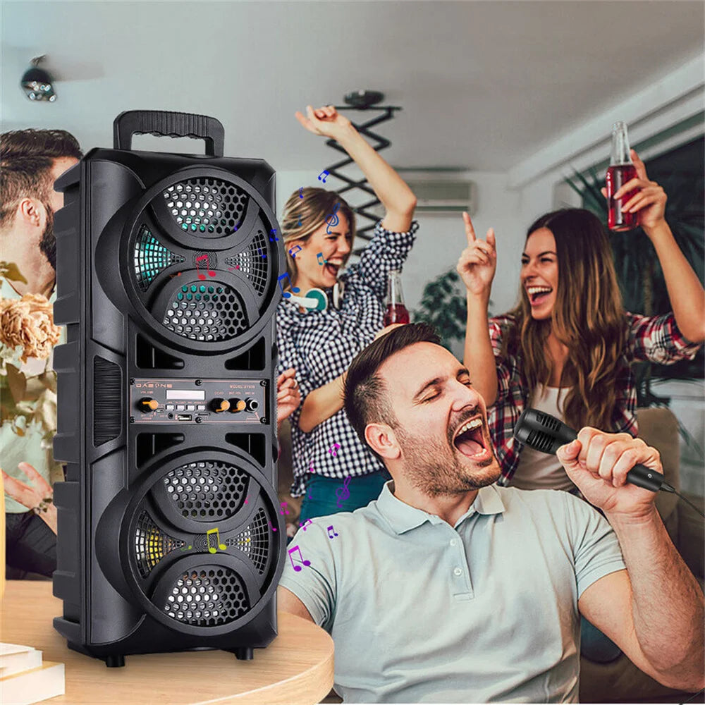 CURUK 3000W Bluetooth Portable Speaker Subwoofer With Microphone