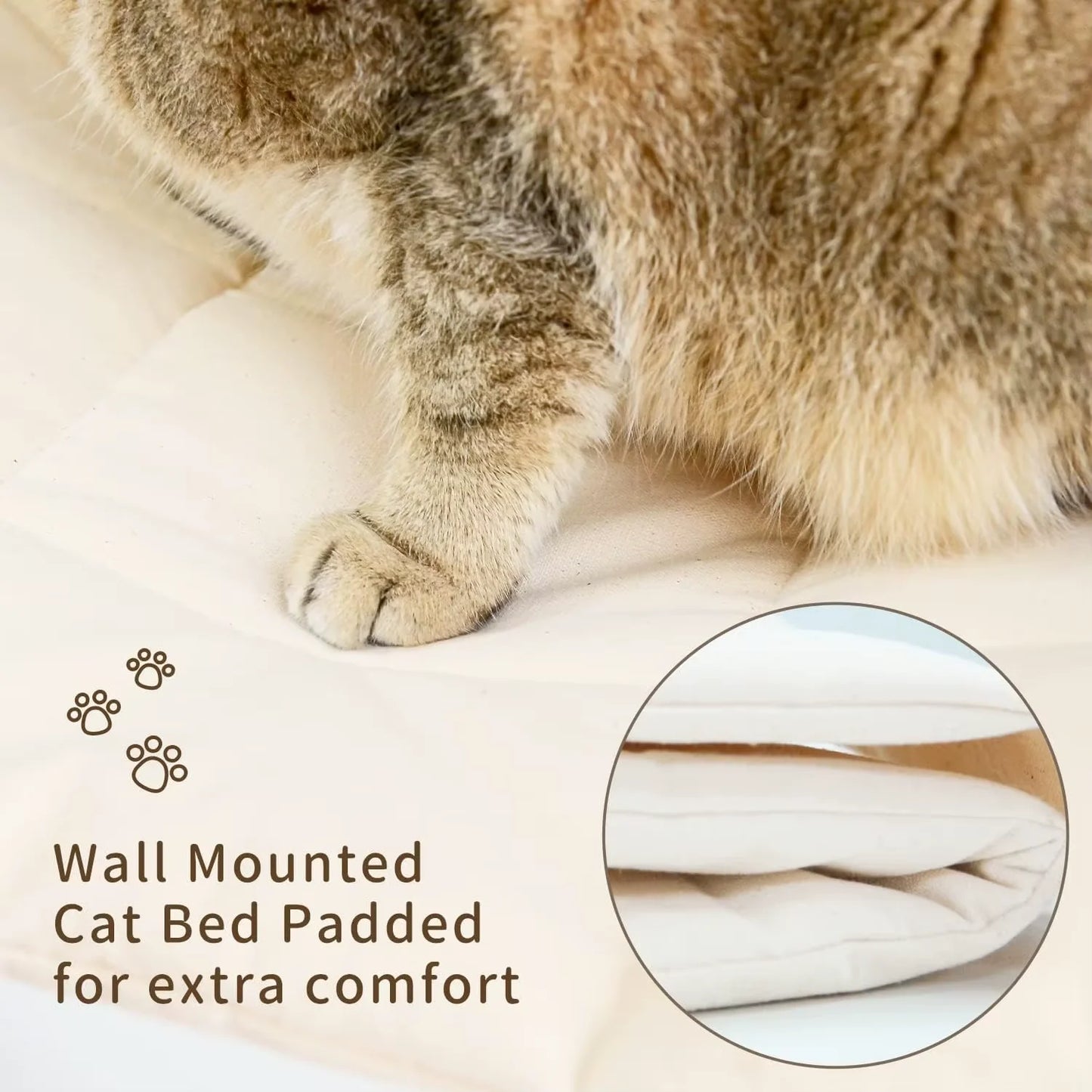 CWV Wall Mounted Cat Hammock and Climbing Shelves Indoor Cats
