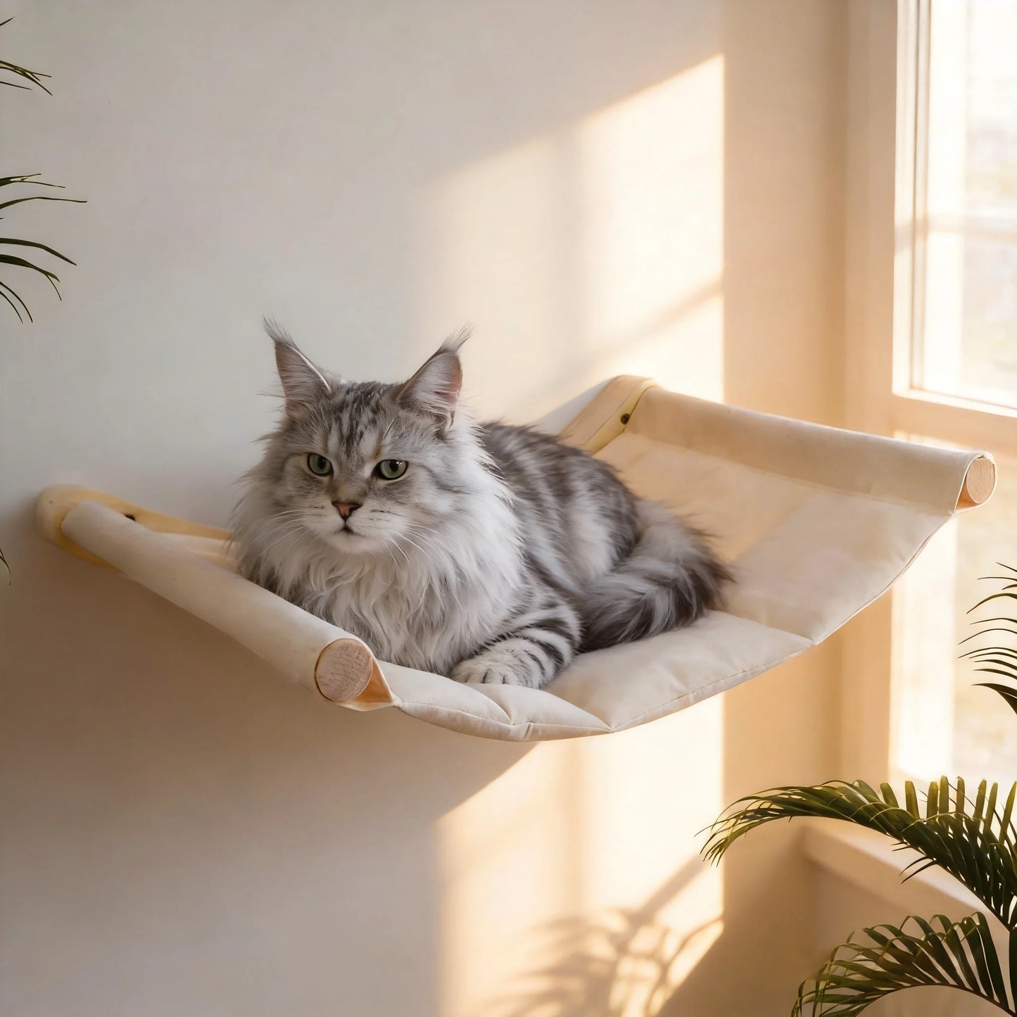 CWV Wall Mounted Cat Hammock and Climbing Shelves Indoor Cats