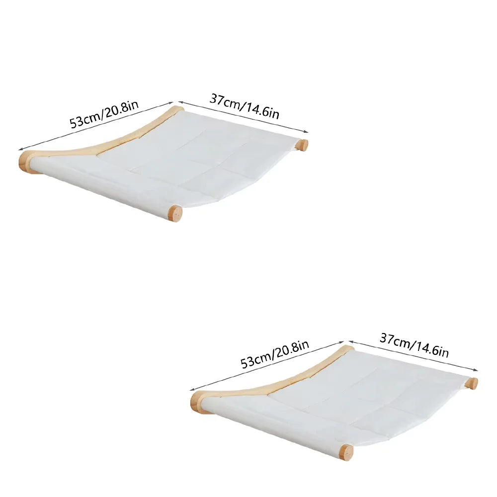 CWV Wall Mounted Cat Hammock and Climbing Shelves Indoor Cats