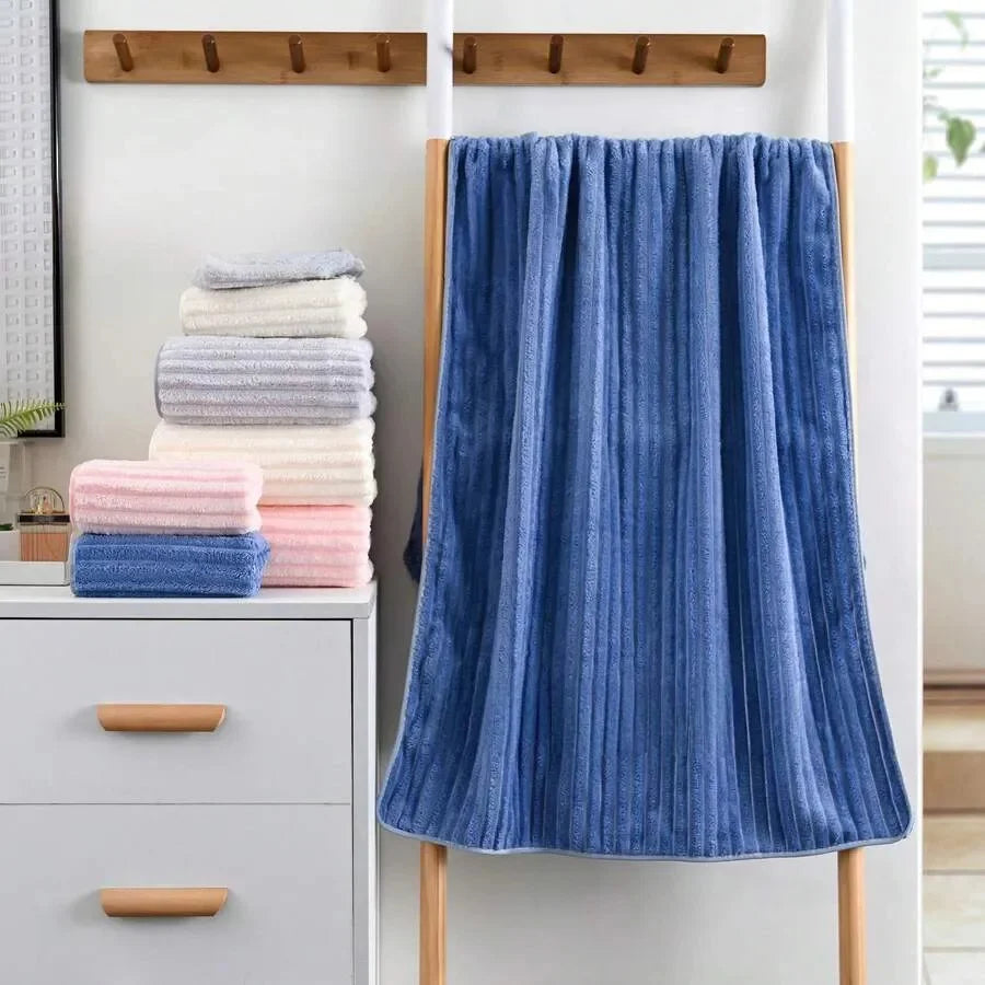 Super Soft Cotton Bath Towel Set Quick Drying Ultra Absorbent