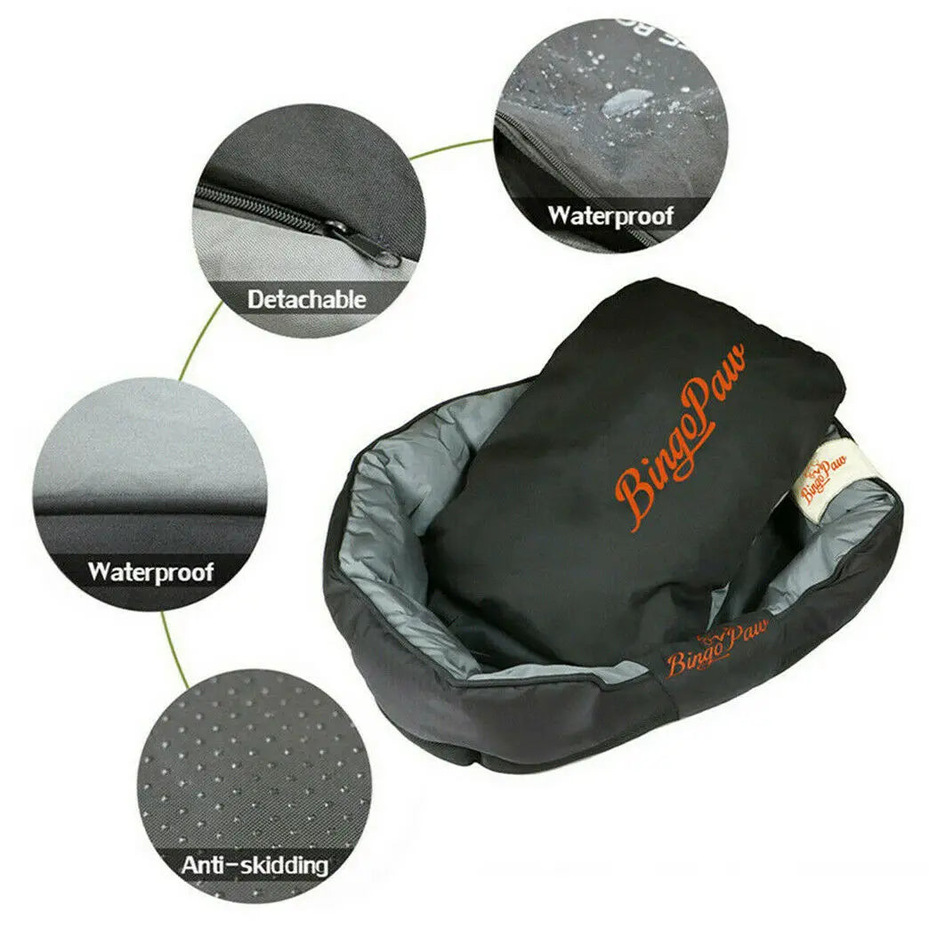 BINGOPAW Waterproof Orthopedic Dog Bed For Pets Washable Cozy