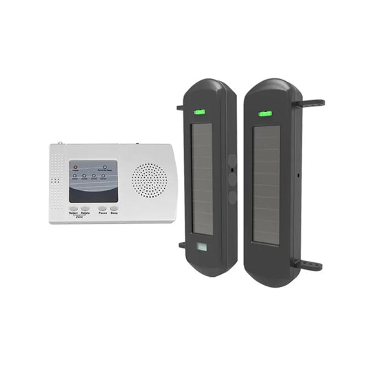 HTZSAFE Solar Beam Driveway Alarm System With Wireless Range