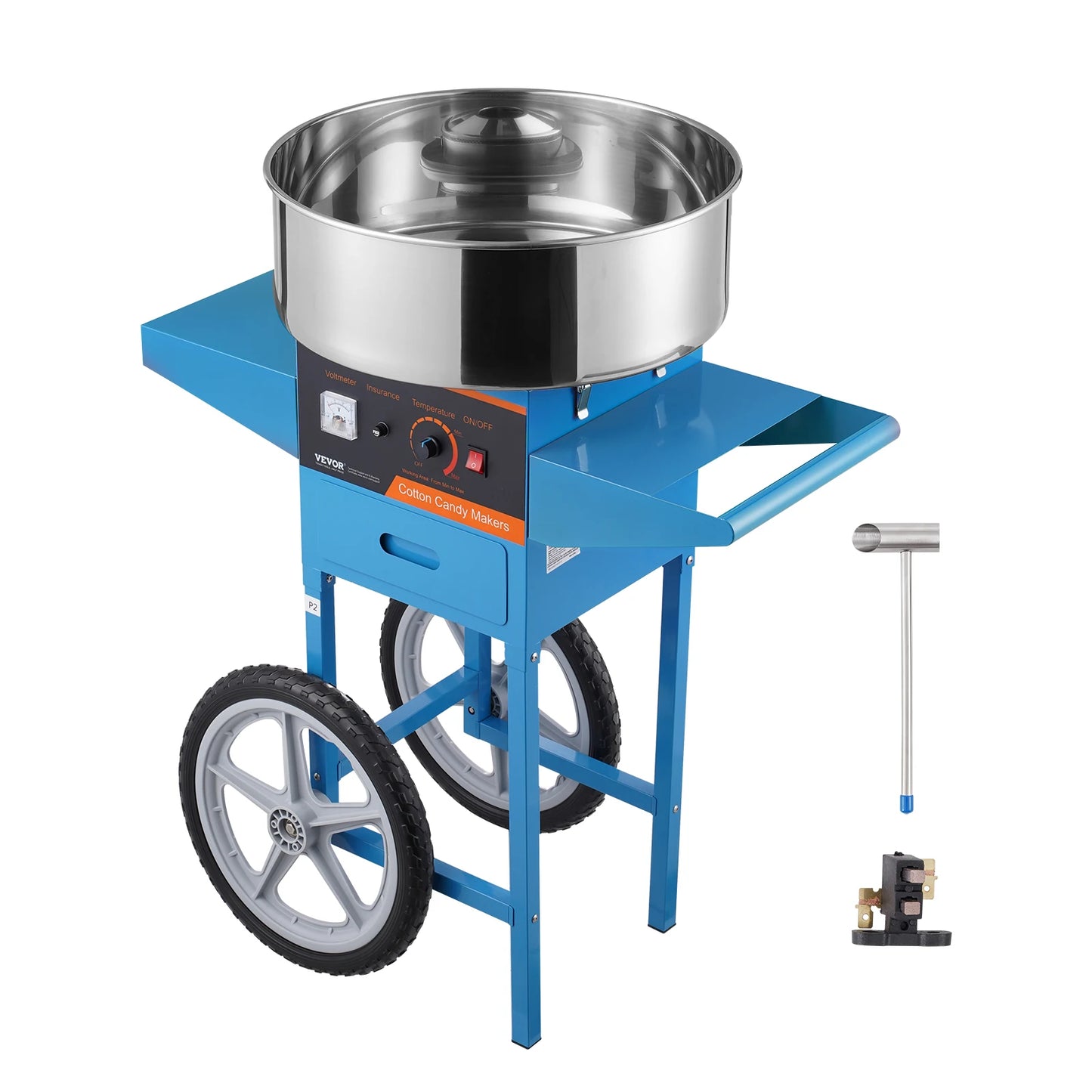 SucceBuy Electric Cotton Candy Machine Stainless Steel Bowl