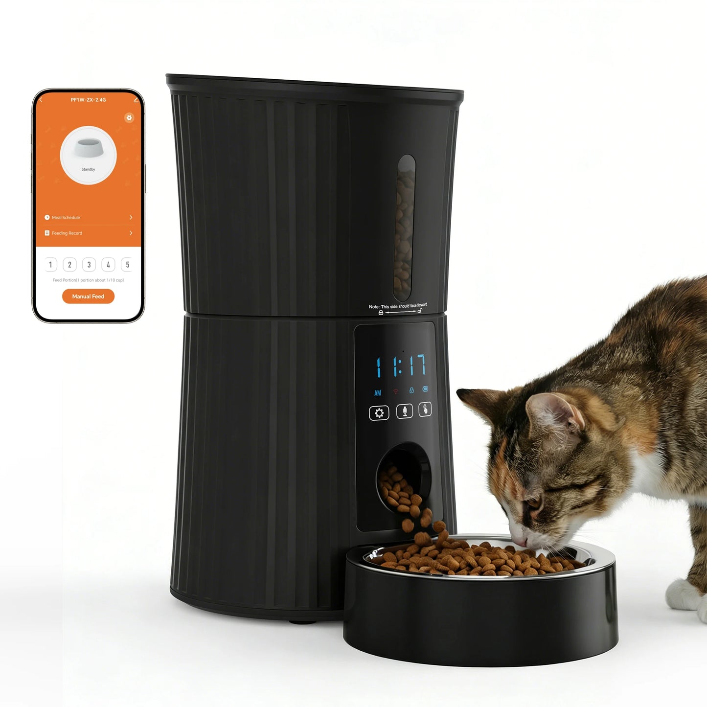 JHK WiFi Automatic Cat Feeder Timed Dispenser With App Control