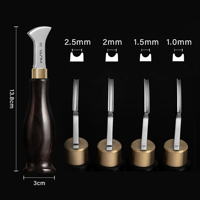 WUTA Professional Leather Edge Creaser Beveler For Crafting