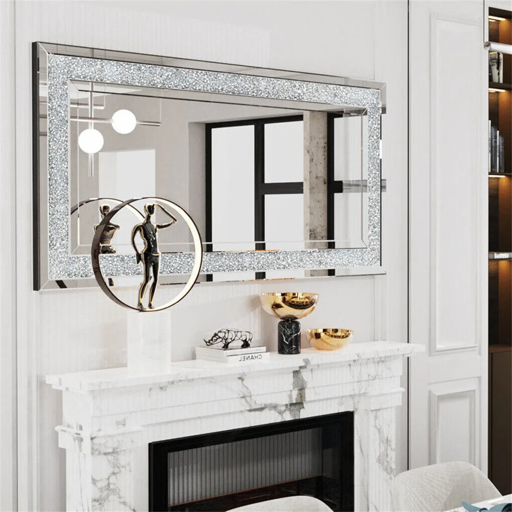 Stylish Framed Glass Wall Mirror For Living Room Decor