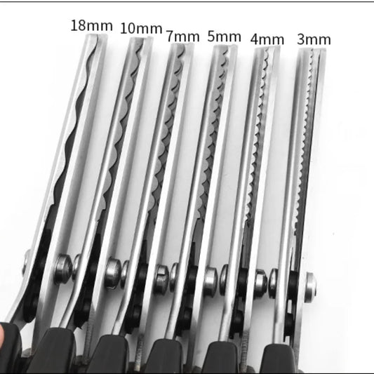 Pinking Shears For Dressmaking, Scalloped Edge, Stainless Steel Tailor Scissors