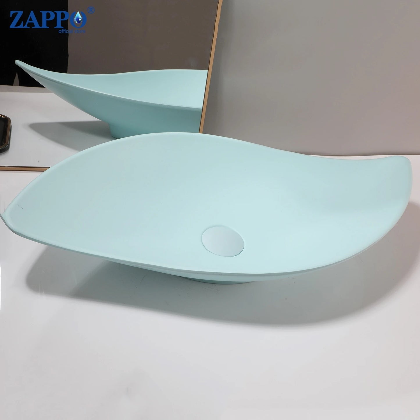 Mekkala Stone Resin Vessel Sink with Drain for Bathroom