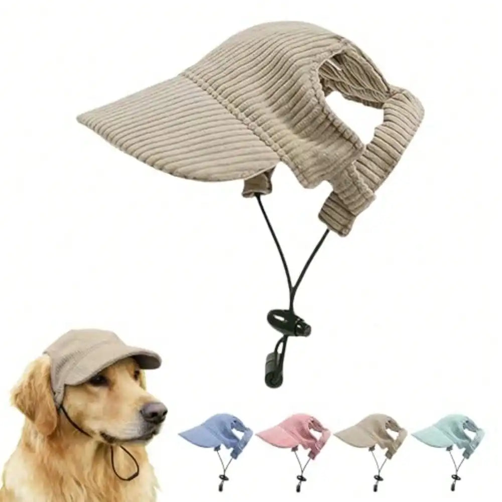 Pet Ear Hole Baseball Cap Sun Visor Hat For Dogs