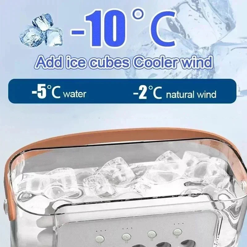 OIMG Multifunctional Humidifier Fan USB Portable Air Cooler Night Light