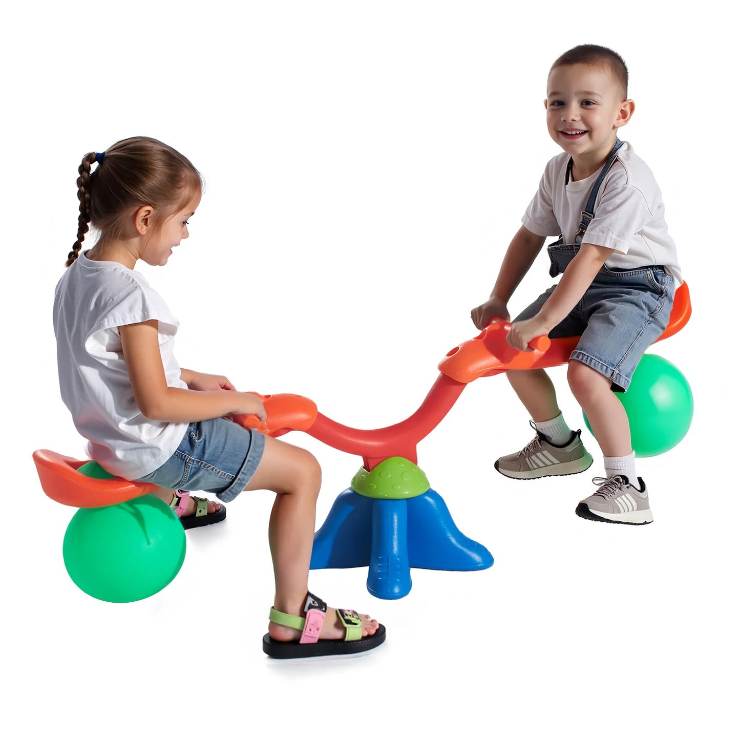 Kids Seesaw Sit And Spin Teeter Totter 360 Degree Playground