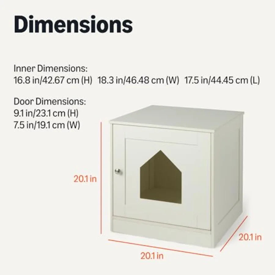 Cat Litter Box Enclosure Cabinet With Drawer