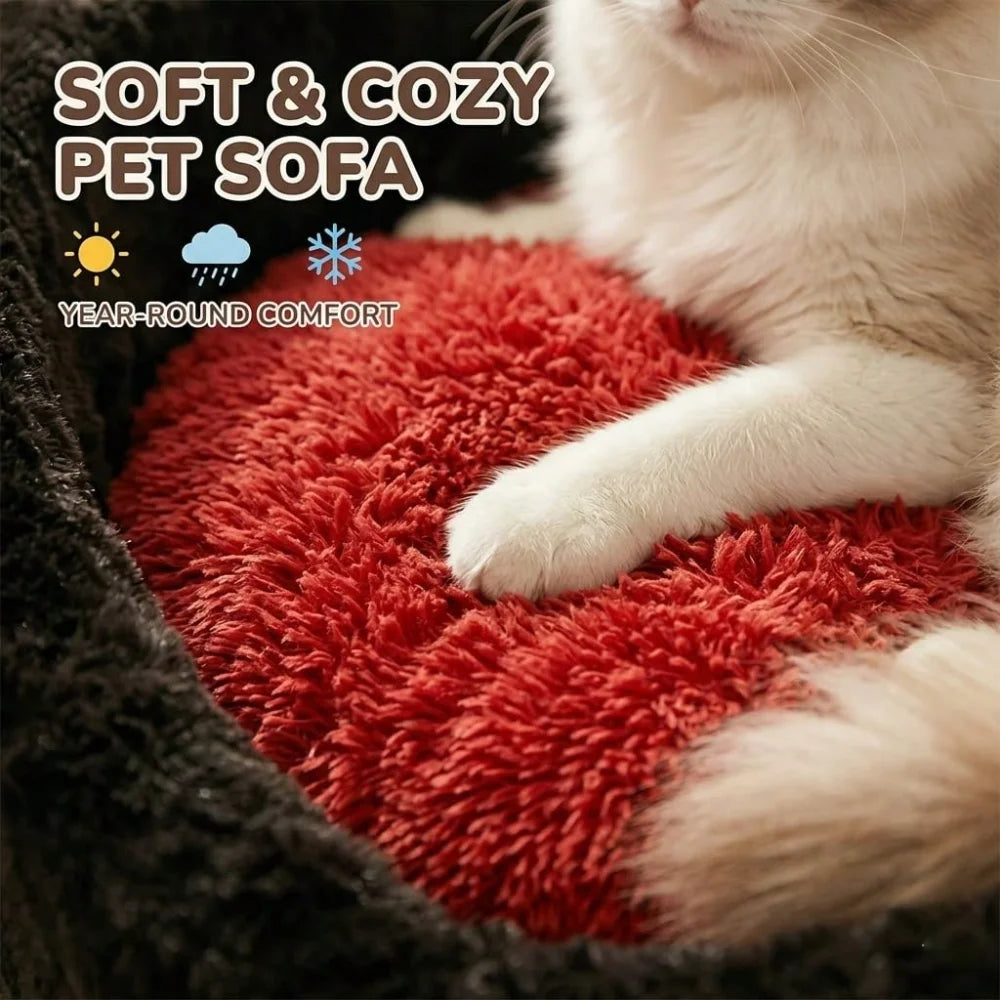 XMSJ Washable Goth Cat Bed For Indoor Cats Cozy Cave