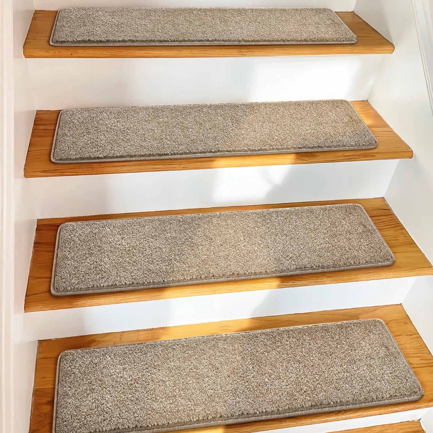 Non Slip Carpet Stair Treads Indoor Protection Washable And Reusable
