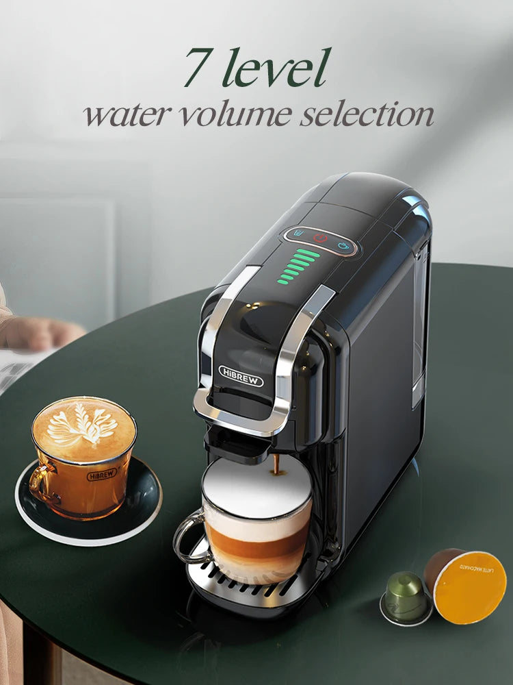 HiBREW 5 In 1 Espresso Coffee Machine Capsule ESE Pod
