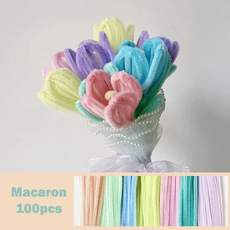 Colorful Chenille Stems Pipe Cleaners Set For DIY Crafts
