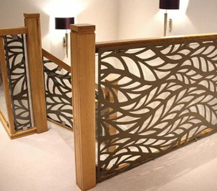 Custom Laser Cut Aluminum Garden Privacy Fence Panel With Trellis Design