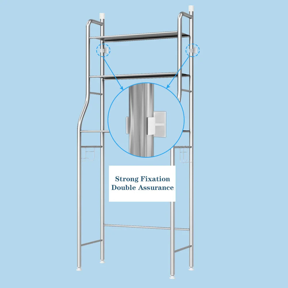 Studyset Over Toilet Storage Shelf 2/3-Tier Freestanding Metal Bathroom