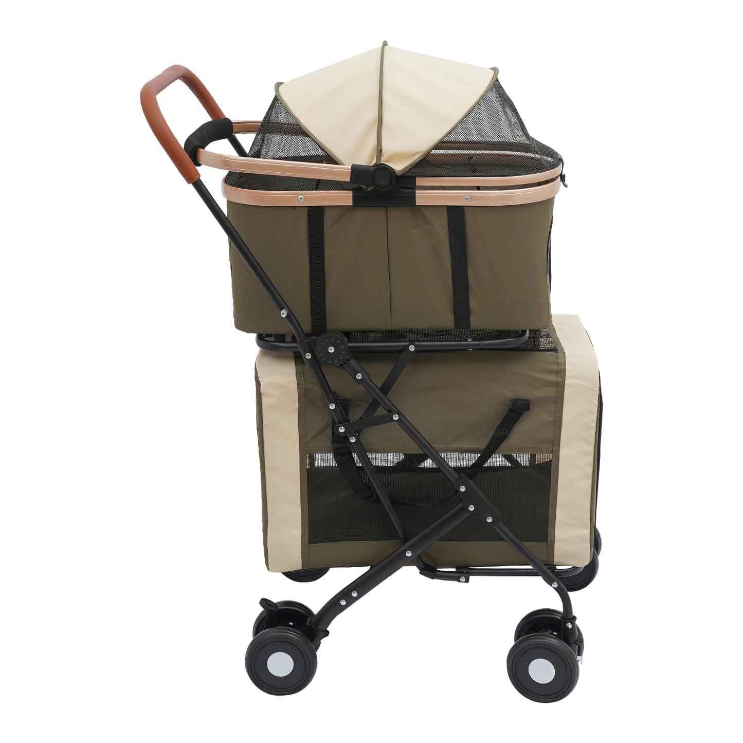 Bymaocar Foldable Pet Stroller For Small And Medium Pets Travel Ready