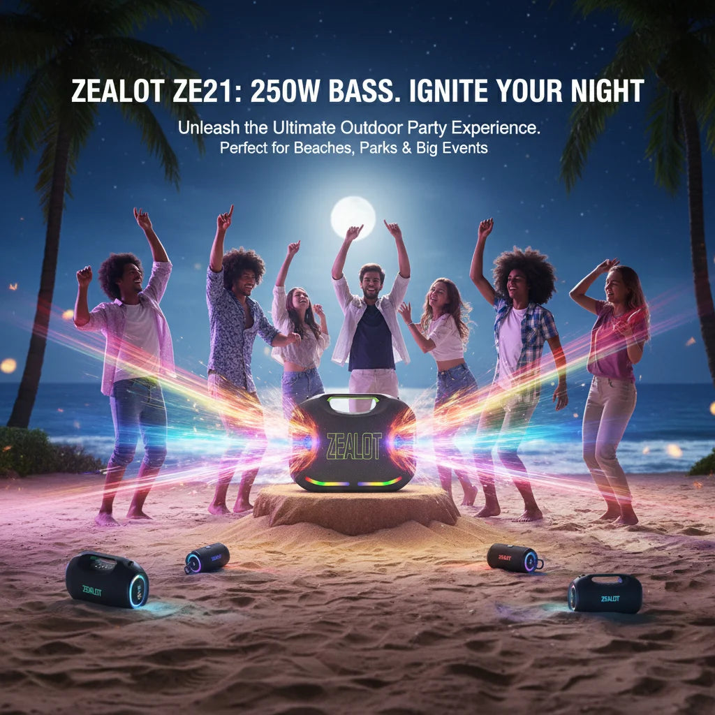 Zealot 400W Portable Bluetooth Speaker With 48000mAh Power Bank