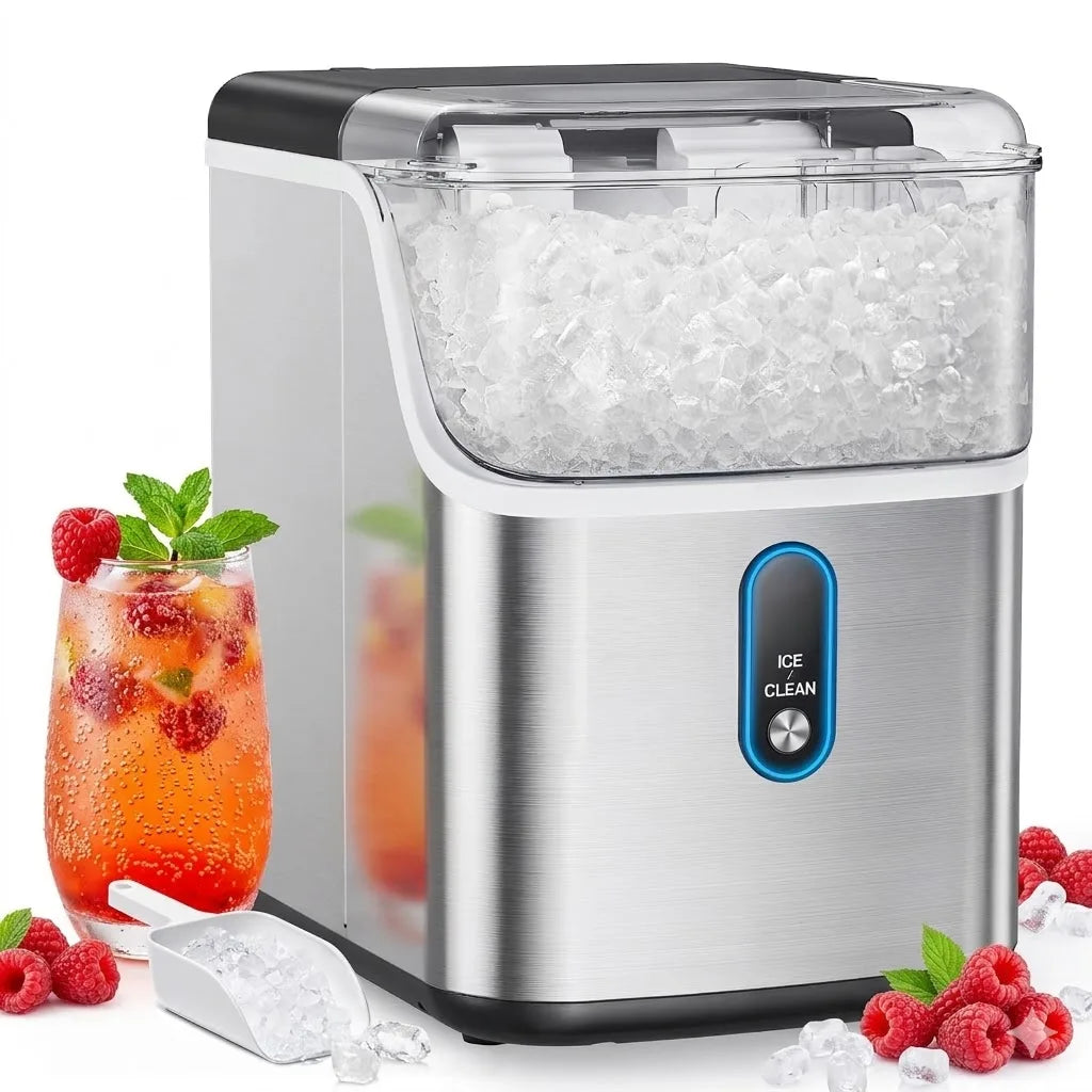 Philergo Nugget Ice Maker Countertop Pebble Ice 33 Lbs Output