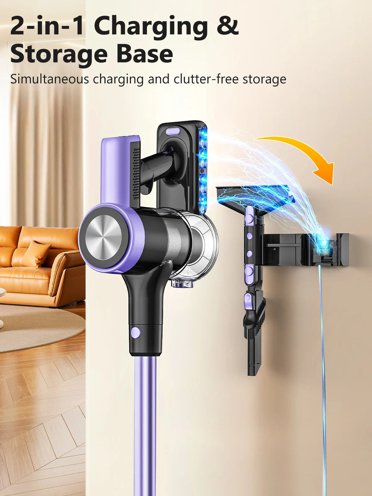 SUXIANGVAC 500W Cordless Vacuum Cleaner With Smart LED Display