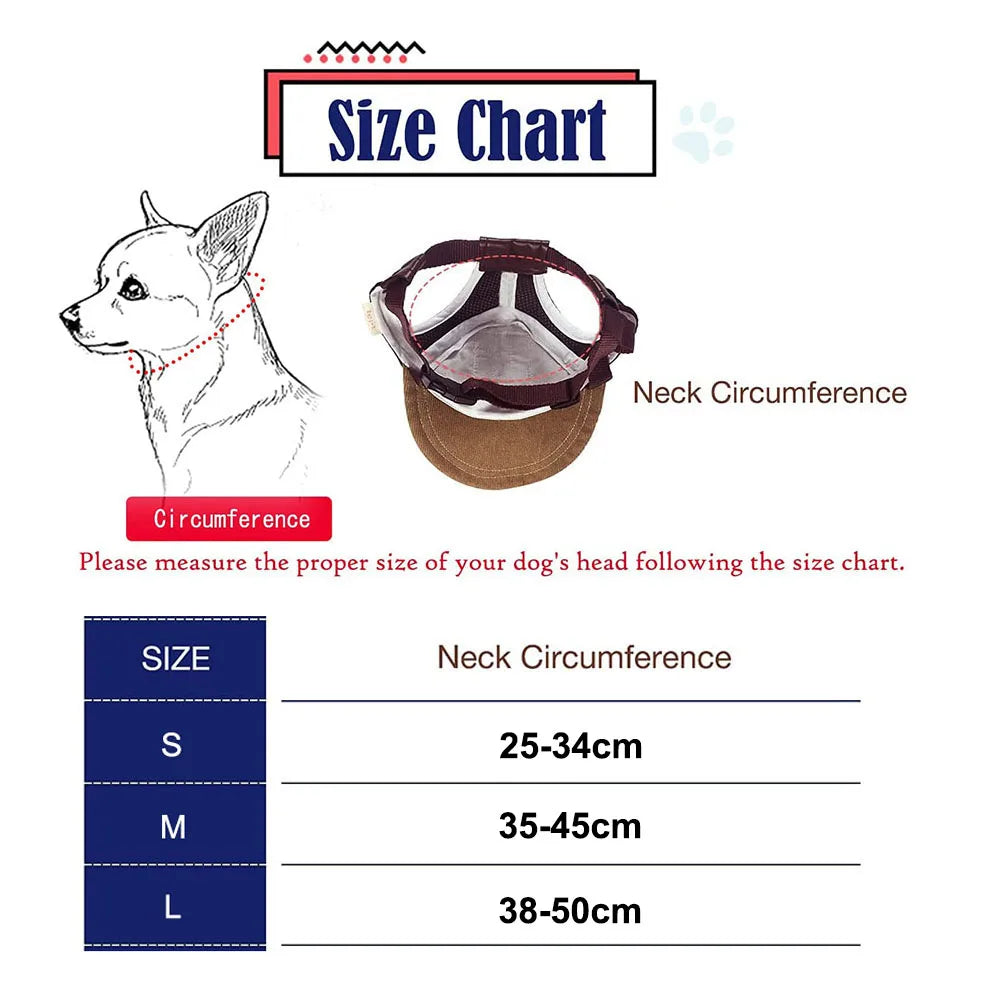 RPXBGUCKARHG Dog Sunscreen Hat With Ear Holes Adjustable For Dogs