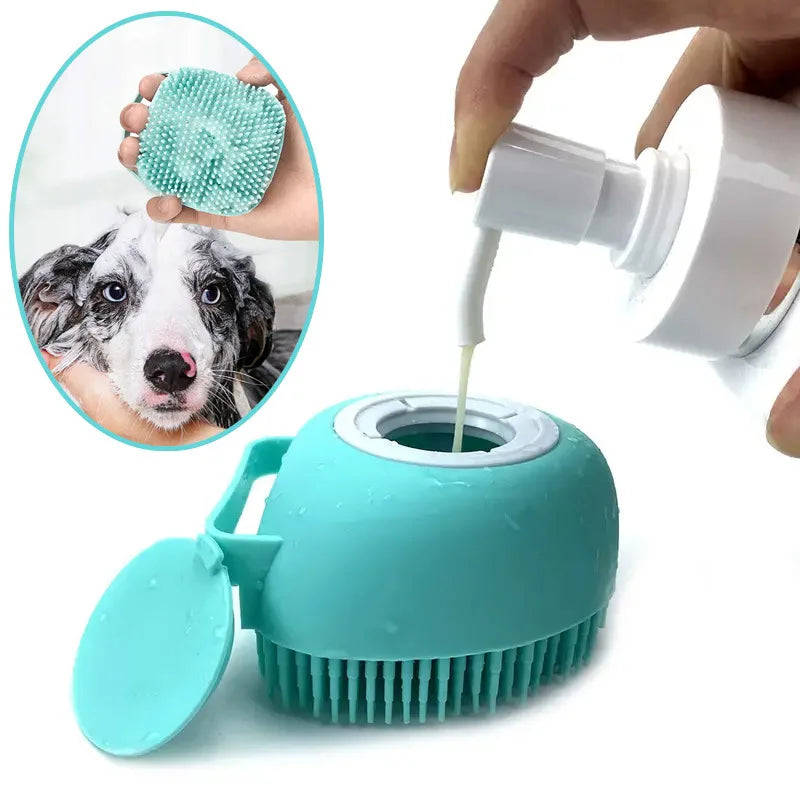Strongwolf Soft Safety Silicone Pet Bath Gloves for Dogs Cats