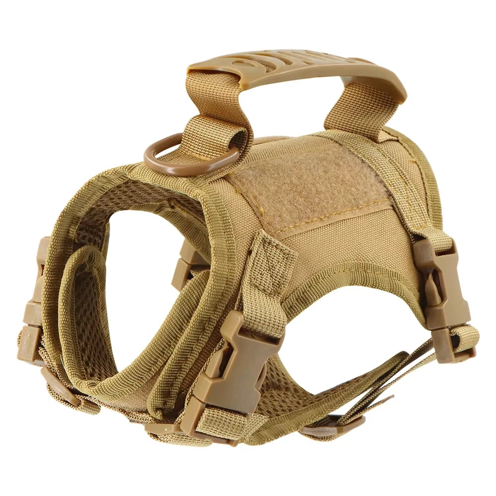 Tactical Cat Harness And Leash Set With Adjustable Straps For Pets