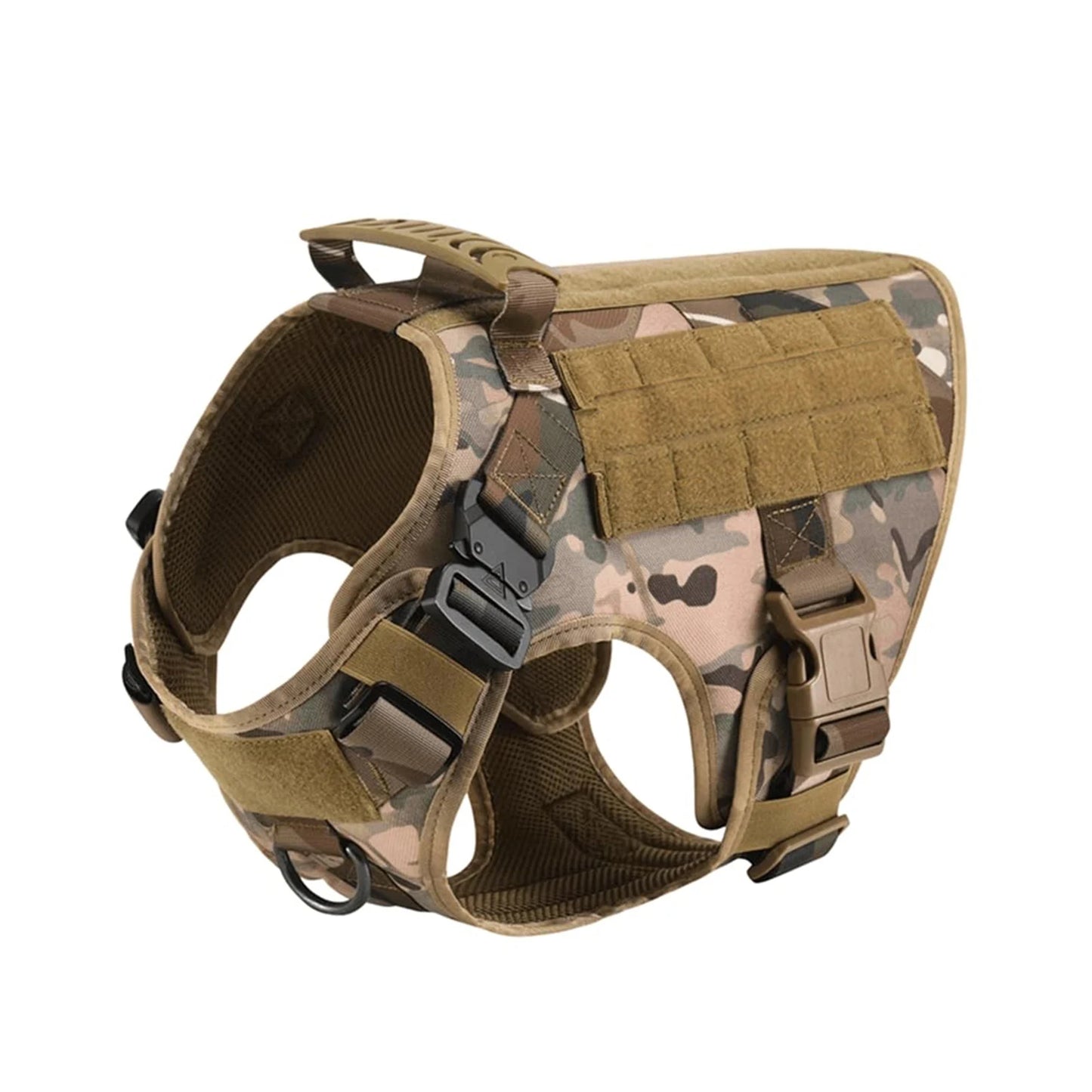 PETRAVEL CN Tactical Dog Harness Vest With Molle Pouches For Training Walking