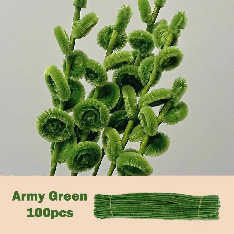 Colorful Chenille Stems Pipe Cleaners Set For DIY Crafts