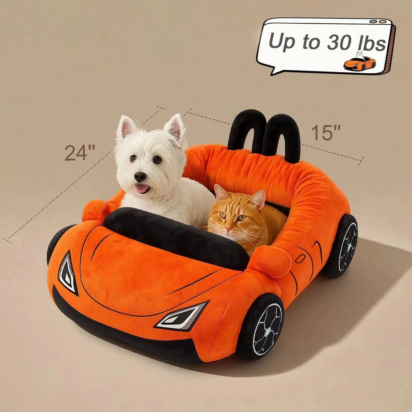 CWV Supercar Cat Bed For Kitten Soft Cozy Mat Pillow