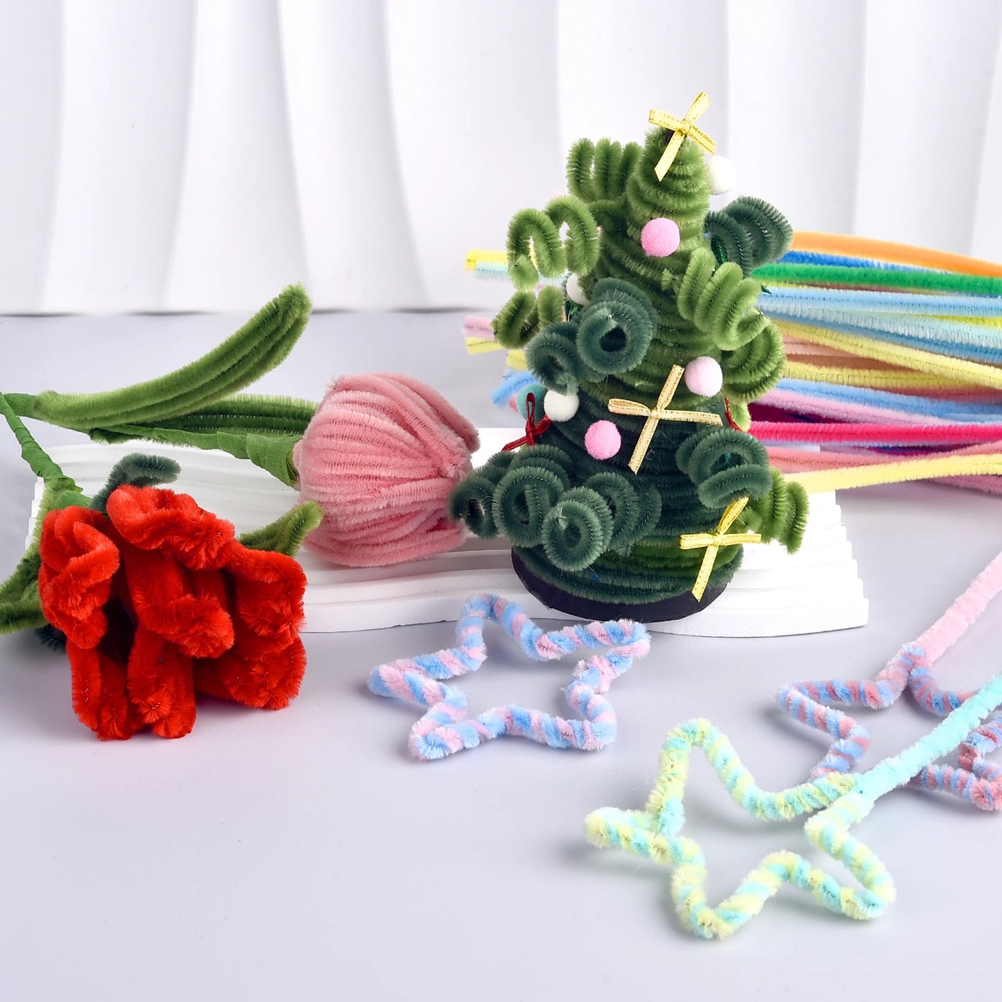 Chenille Stems Twist Bar Craft Set 100 Pieces DIY Projects