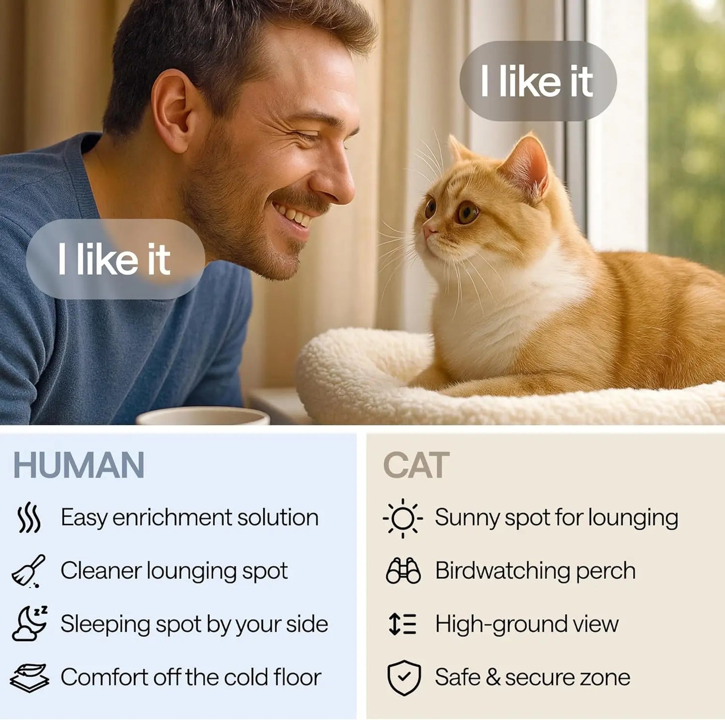 Cat Window Perch Heavy Duty Foldable Hammock Bed For Cats
