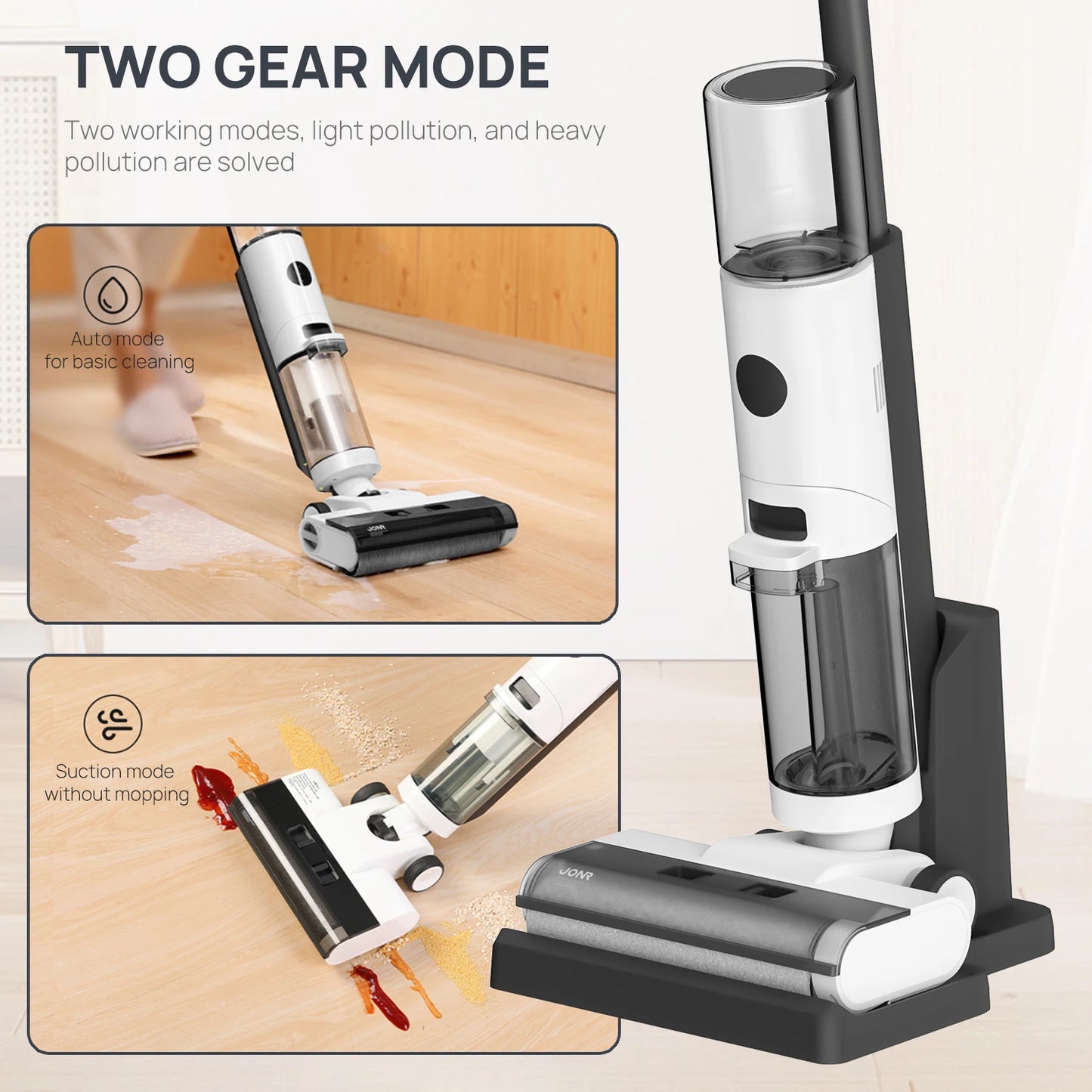 JONR ED12 Wet Dry Smart Vacuum Mop Cleaner Wireless
