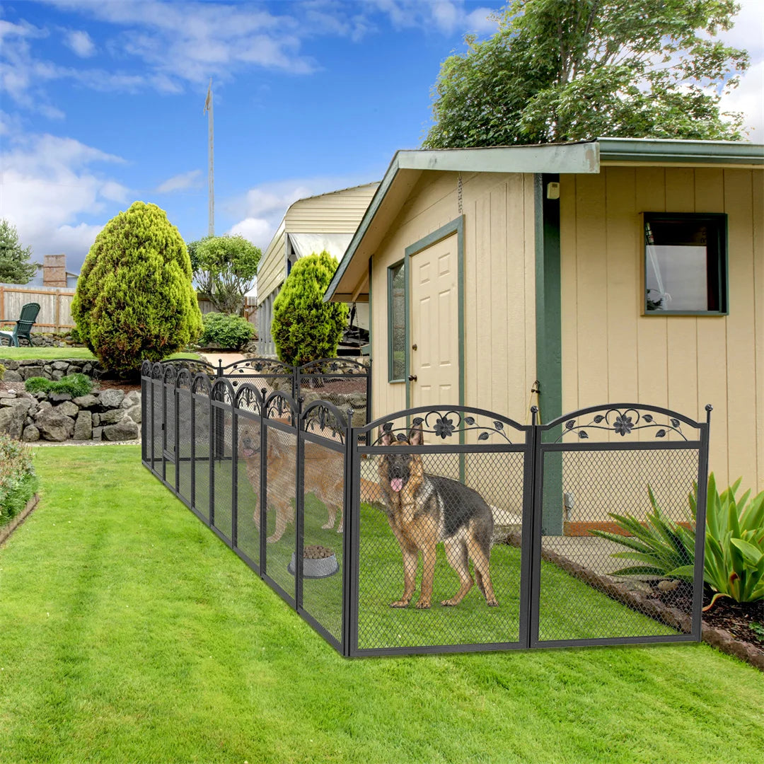 BINGOPAW Heavy Duty Dog Playpen for Indoor Outdoor Use