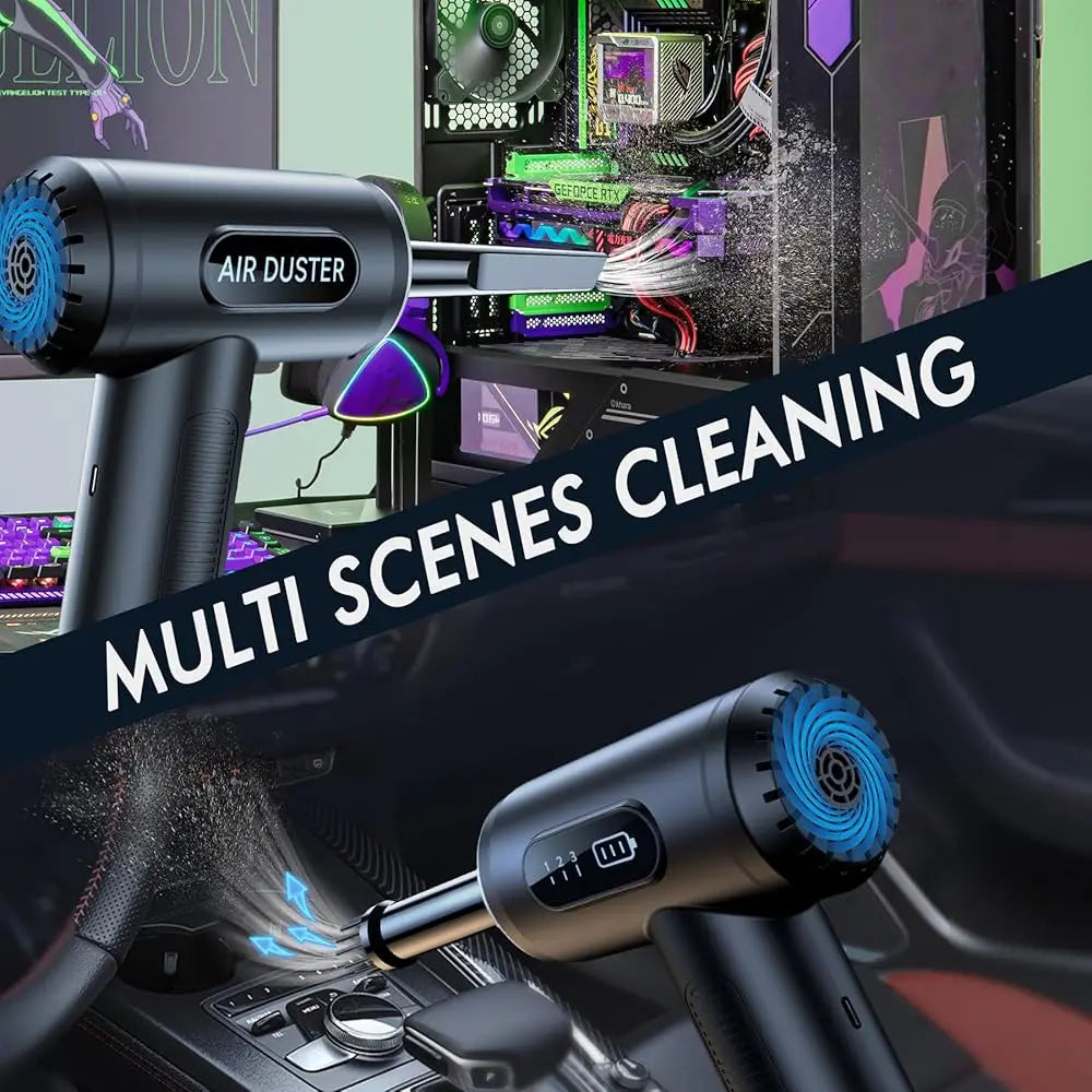 PYLV Electric 2-In-1 Cordless Air Duster and Vacuum for Electronics
