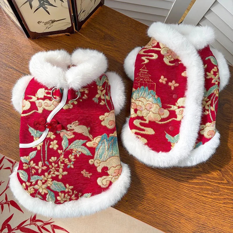 DKSTINYE Velvet Winter Pet Vest For Dogs And Cats For All Seasons
